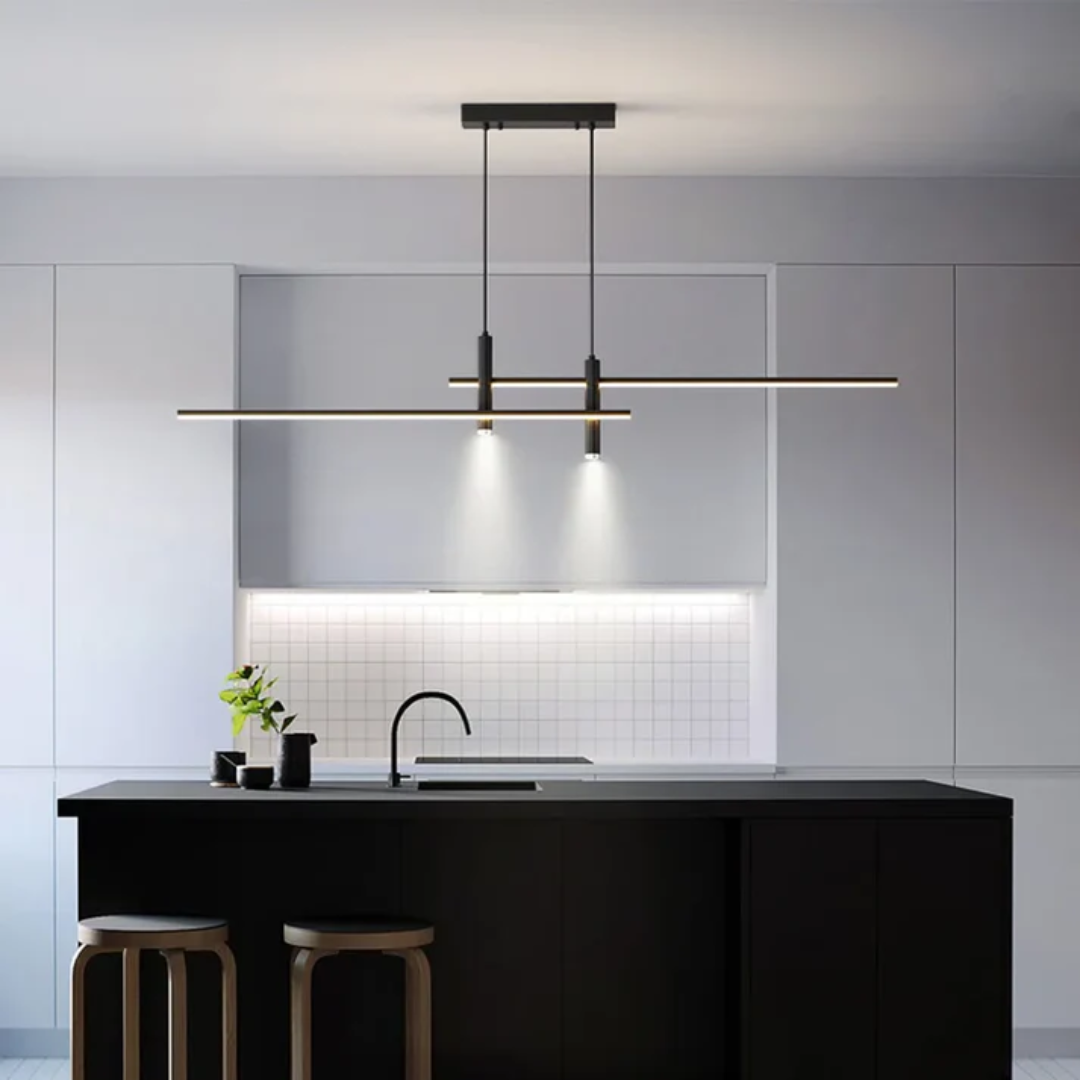 Pendant Lamp - Veylo - Linear Suspension - Warm LED Glow