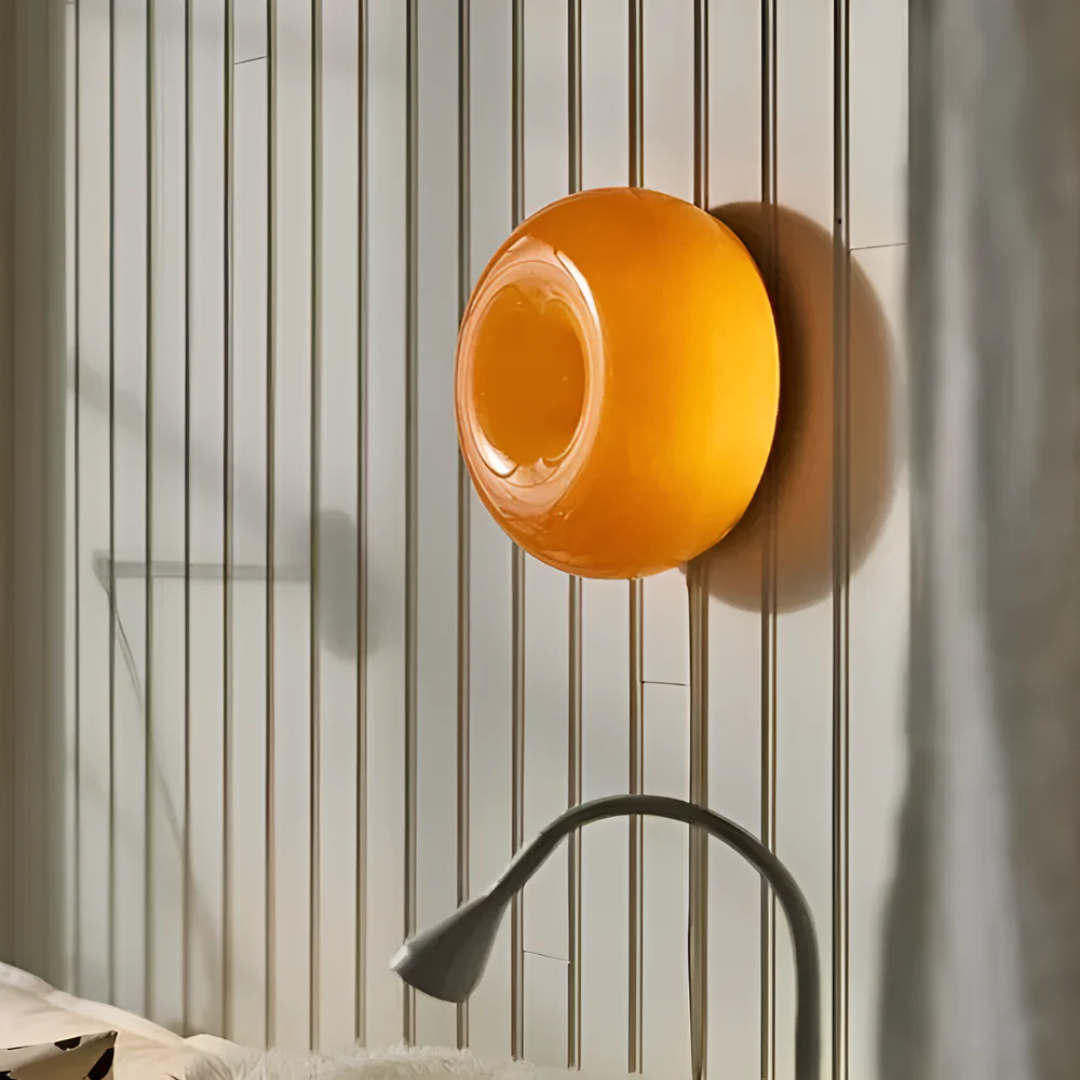 Modern Glass Wall Lamp - Glazora - Warm Glow - Indoor Accent Lighting