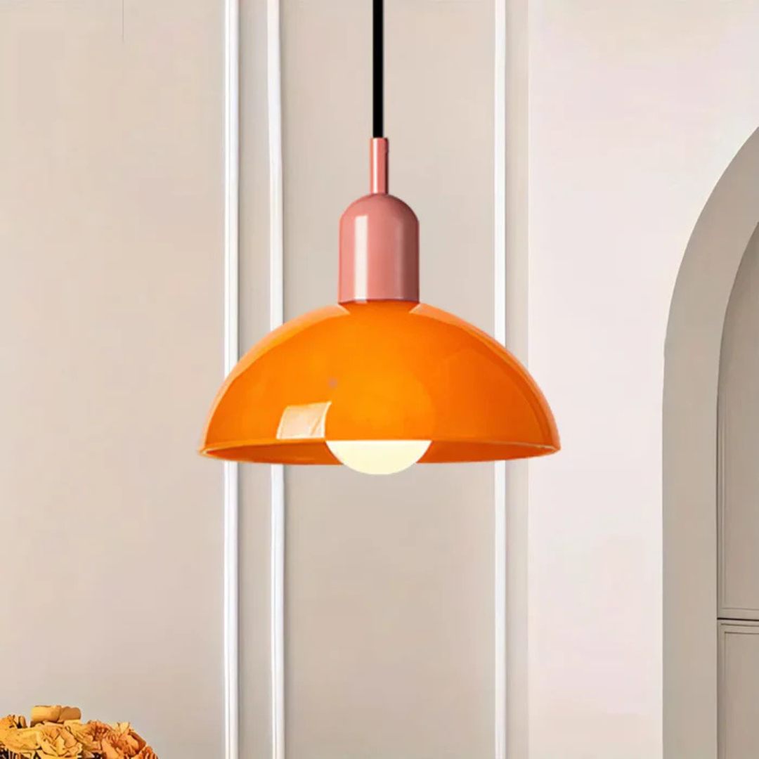 Colorful Pendant Lamp - LumaGlow - Dining Room Accent - Modern Interior Lighting