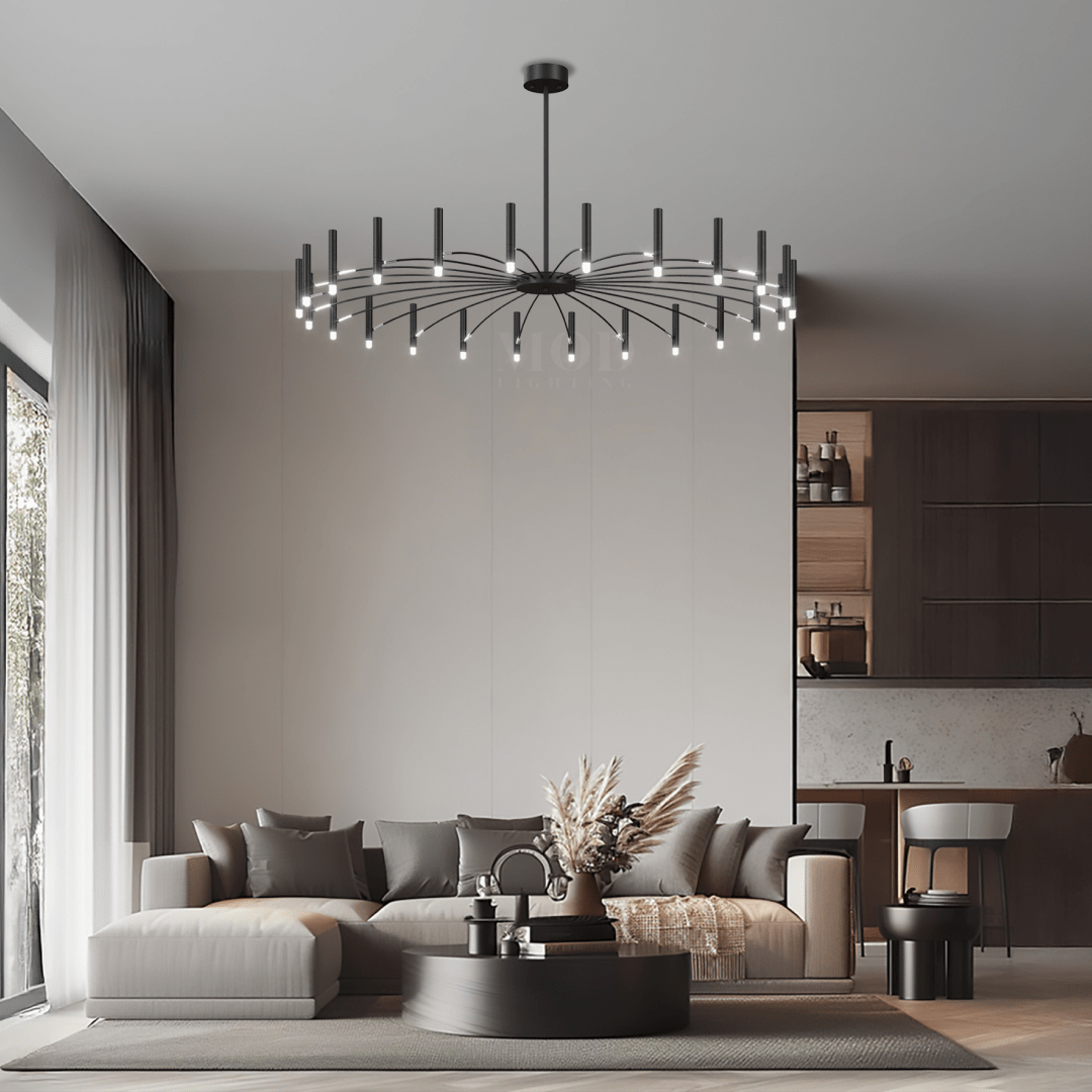 Contemporary Chandelier – Lumera – Adjustable Glow – Dimmer Switch Ready