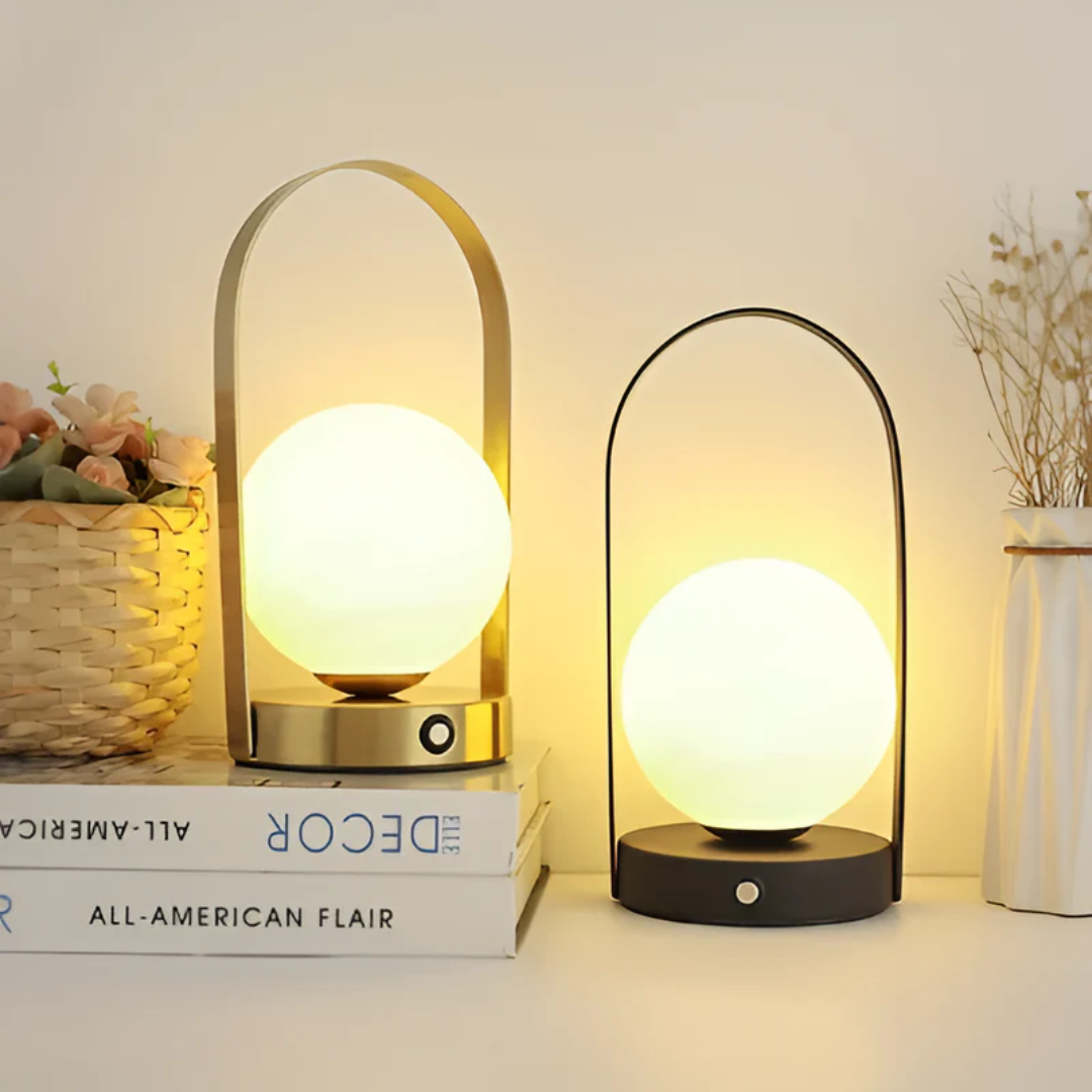 Wireless Table Lamp - Glowvia - Rechargeable Lighting - Indoor Outdoor Use