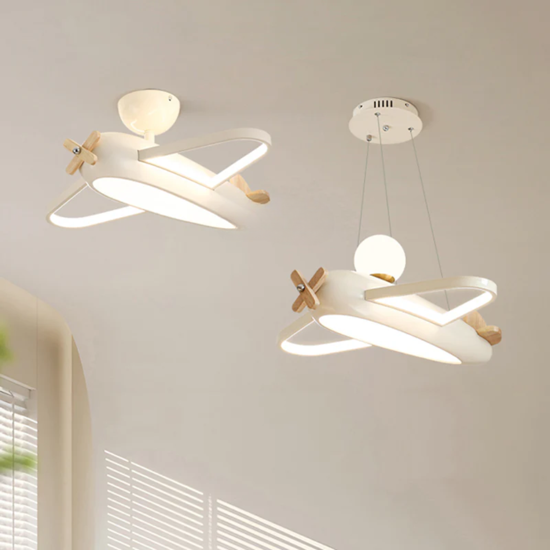 LED Ceiling Light Airplane - AeroLume - Three-Colour Dimming - Suitable for Children’s Rooms