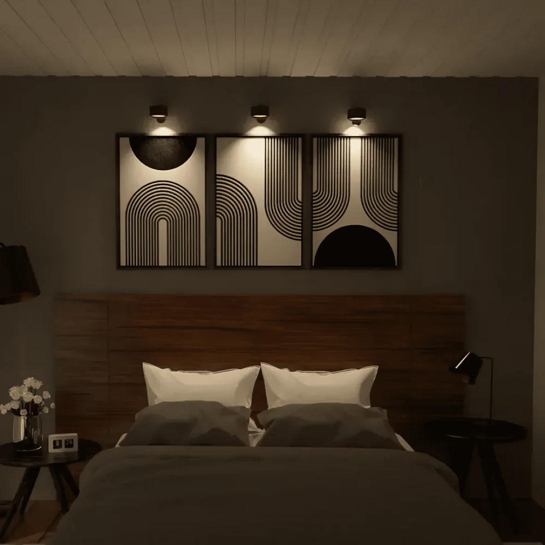 LED Wall Lamp - Lumetrix - Wireless Rechargeable - Touch Control