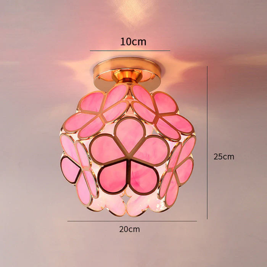 Glass Flower Ceiling Lamp - Floravera - Elegant Illumination - Indoor Accent Lighting