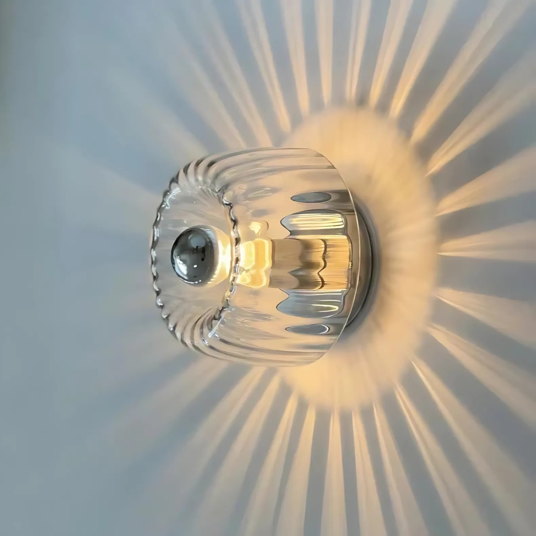 Glass Wall Lamp - VitraLyn - Ambient Glow - Minimalist Accent Lighting