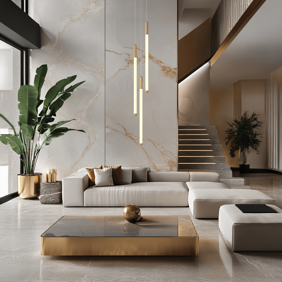 Staircase Chandelier – Luxora – Multi-Tier Suspension – Modern Lighting Accent