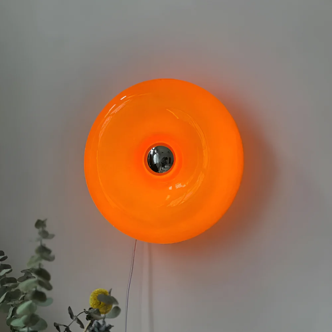 Modern Glass Wall Lamp - Glazora - Warm Glow - Indoor Accent Lighting