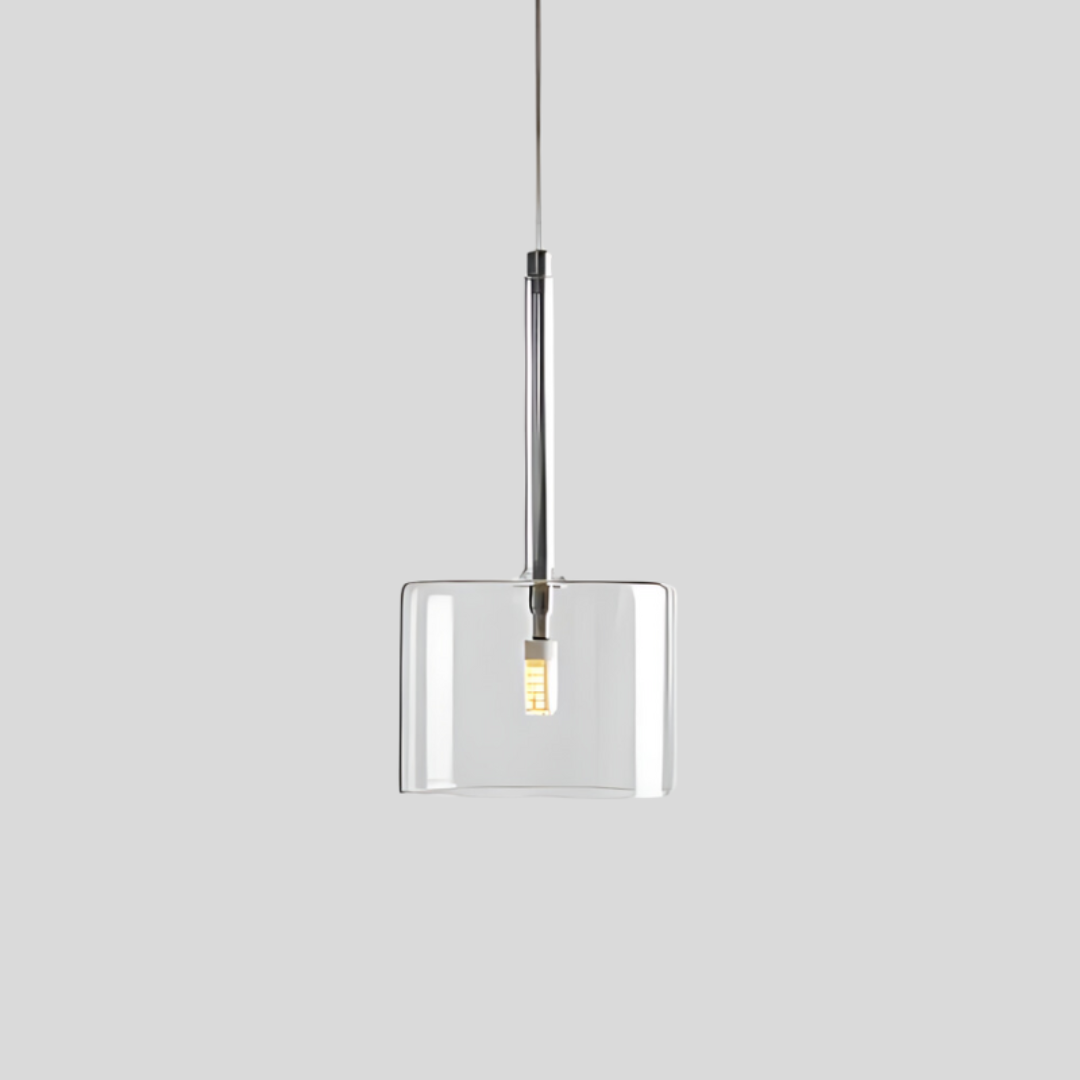 Glass Dining Table Pendant Lamp - LumoSphere - Adjustable Height - Warm Light Effect