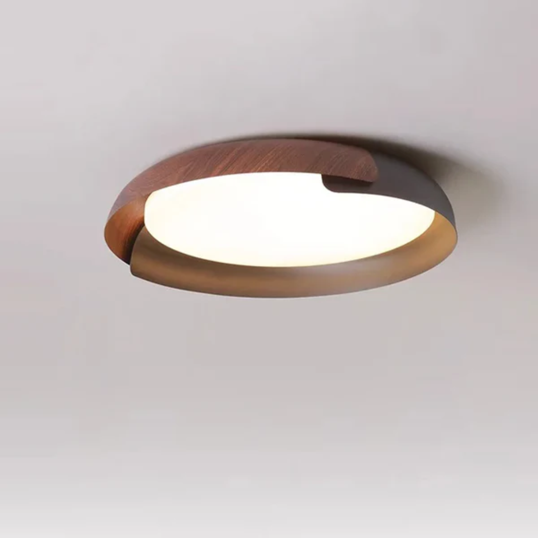 Wooden Ceiling Lamp - LumaOak - Bedroom Lighting - Natural Finish