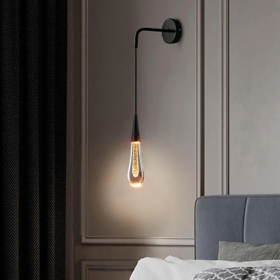 Hanging Wall Lamp - Luminara - LED Touch Control - Modern Crystal Accent