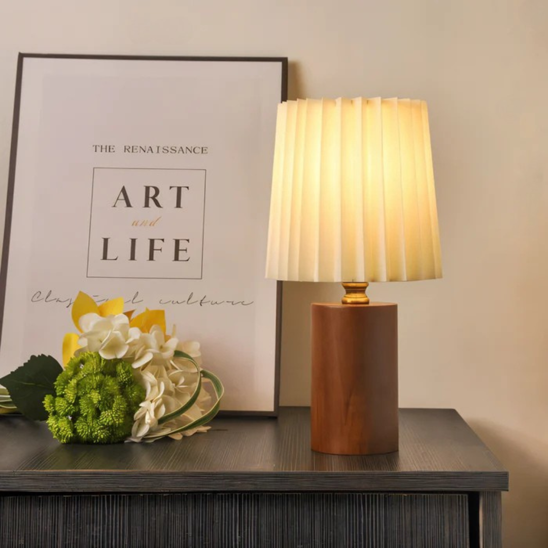 Wooden LED Table Lamp - Lumora - Warm White Lighting - Scandinavian Style