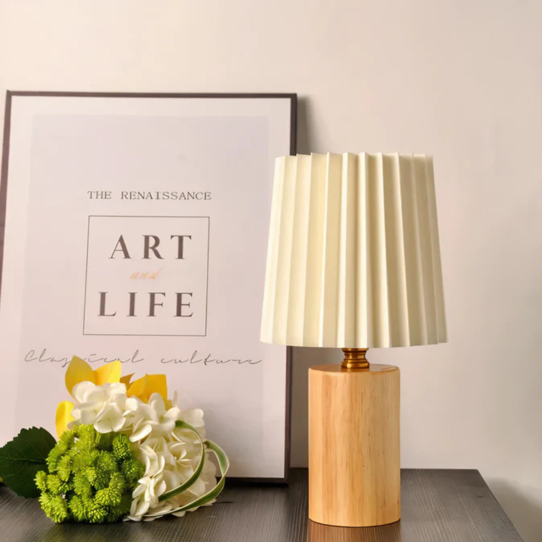 Wooden LED Table Lamp - Lumora - Warm White Lighting - Scandinavian Style