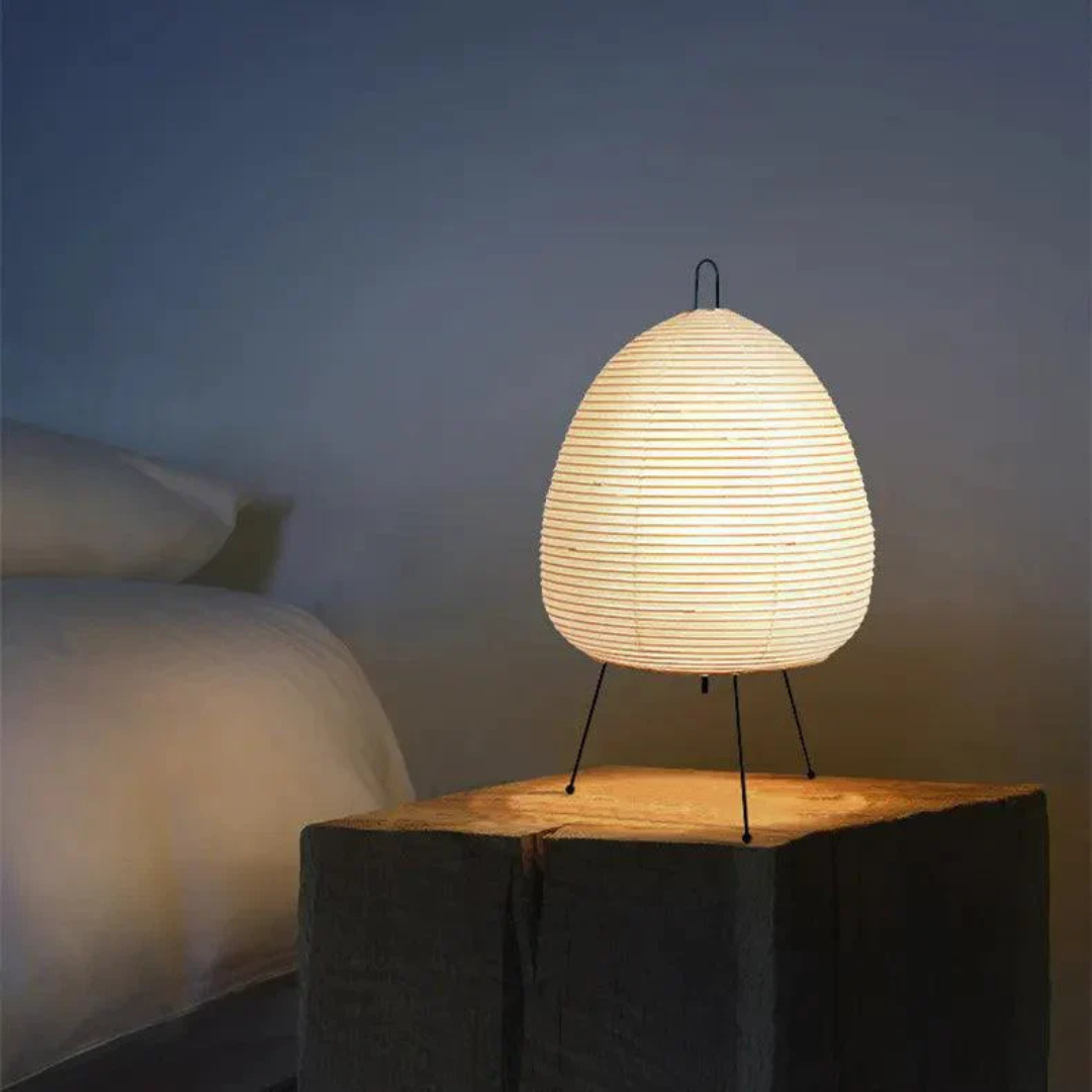 Japanese Floor Lamp - Zenolite - Ambient Glow - Rice Paper Shade