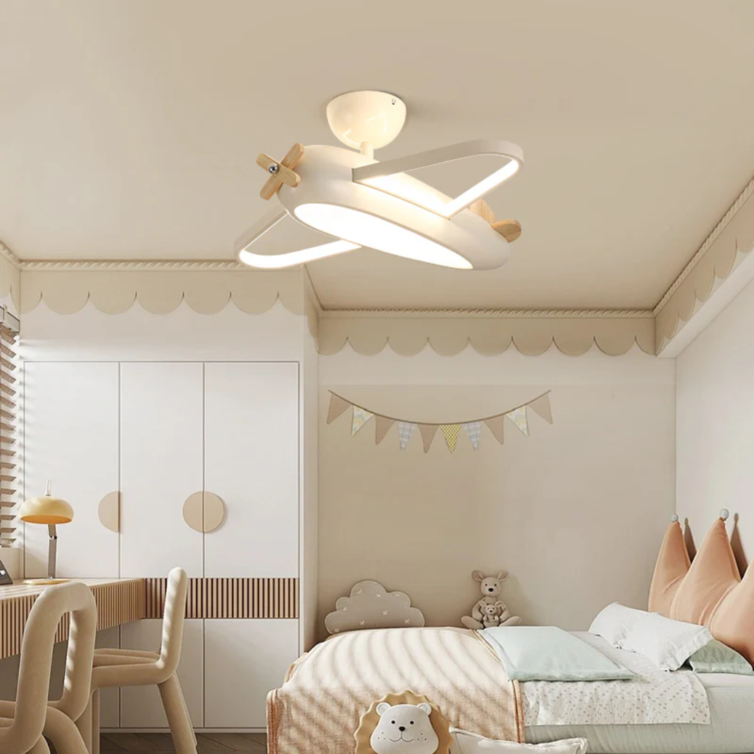 LED Ceiling Light Airplane - AeroLume - Three-Colour Dimming - Suitable for Children’s Rooms