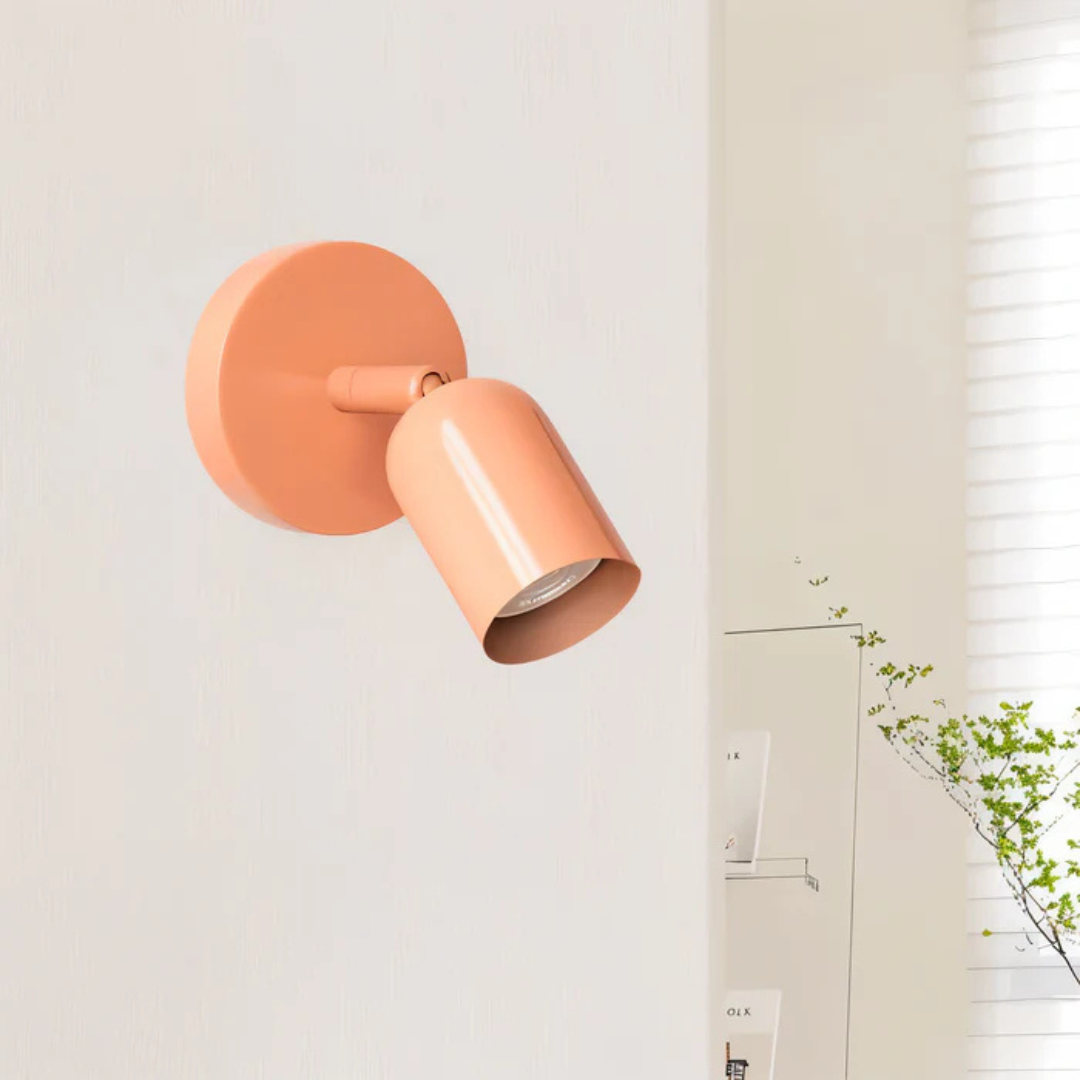 Minimalist Macaron LED Wall Lamp - LumoSphere - Warm White Glow - Indoor Accent Lighting