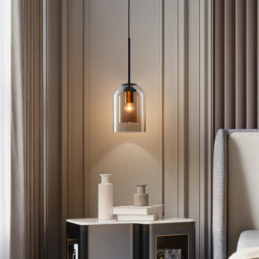 Pendant Lamp - Glazora - Double Glass Shade - Modern Lighting