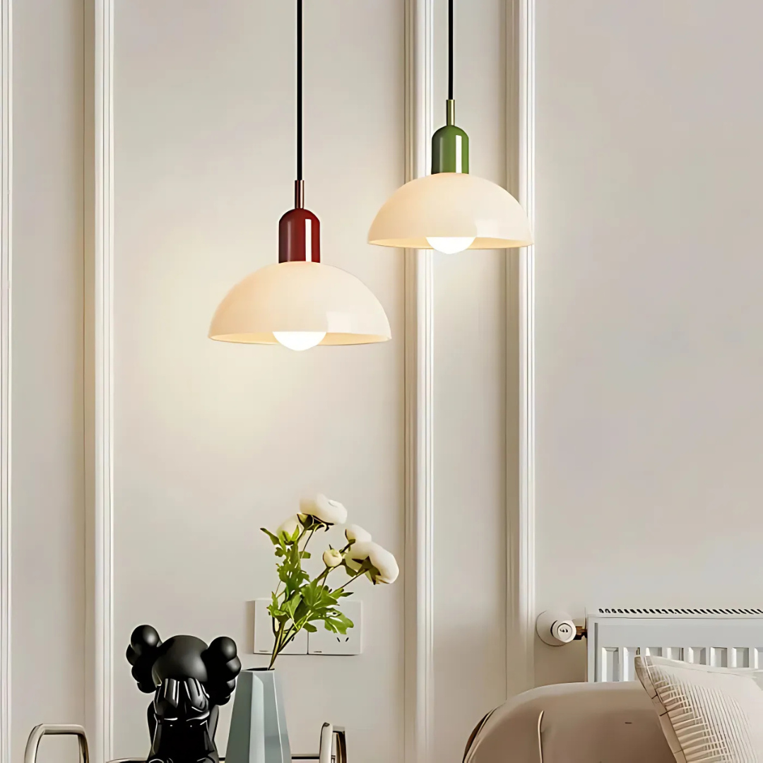 Colorful Pendant Lamp - LumaGlow - Dining Room Accent - Modern Interior Lighting
