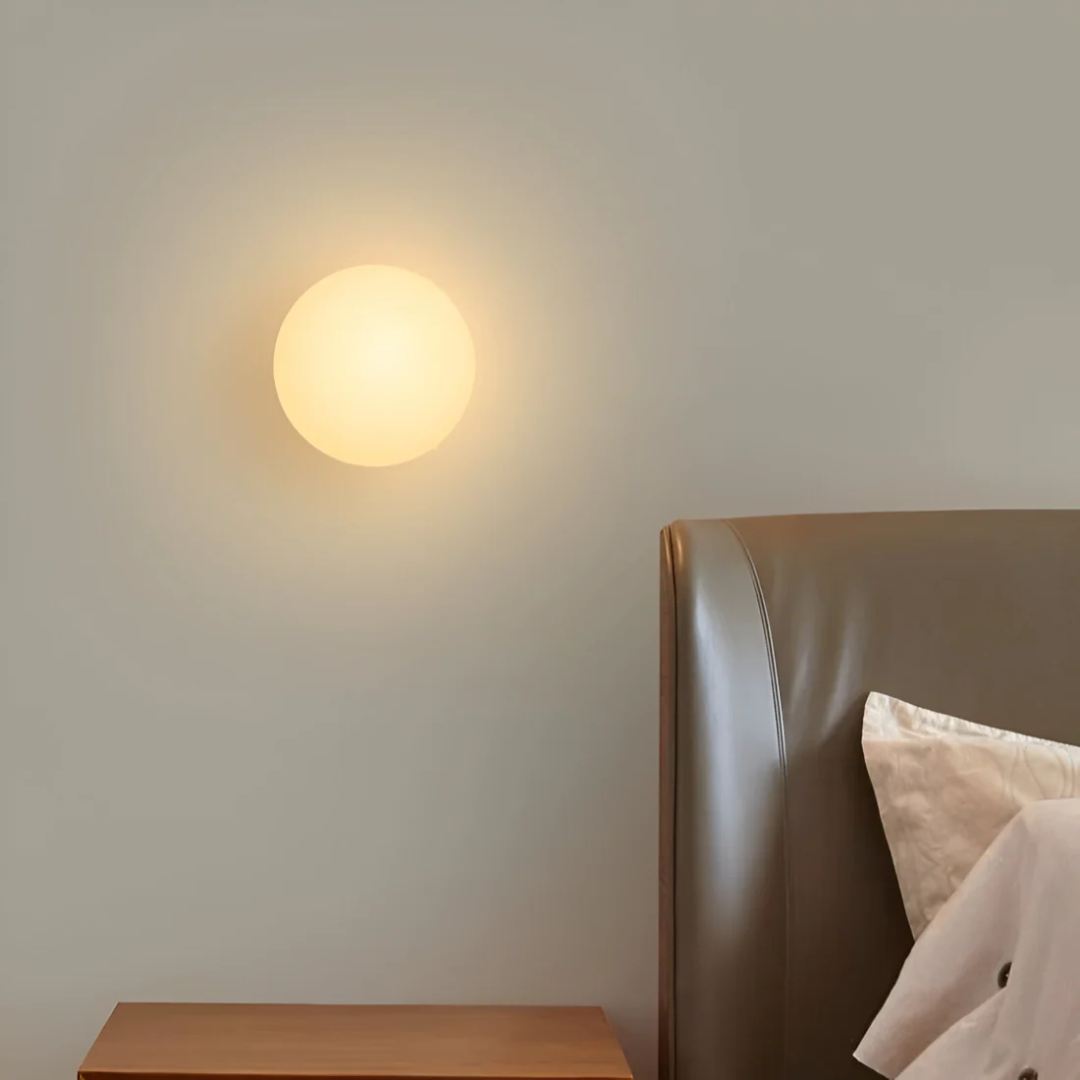 Glass Wall Lamp - Vistaro - Ambient Glow - Modern Minimalist Fixture