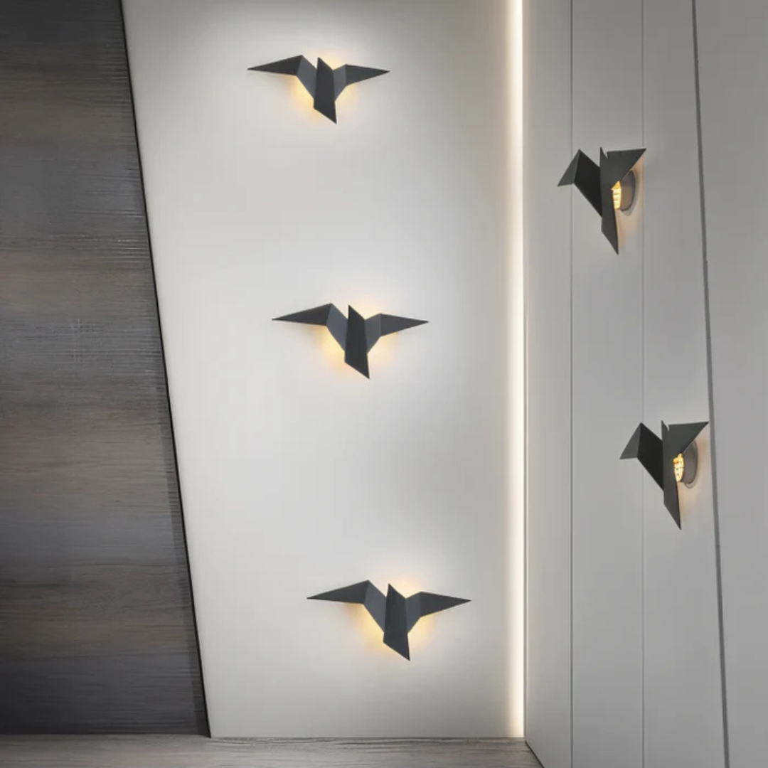 Indoor Wall Lamp - GlowFold - Geometric Accent - LED Warm Lighting