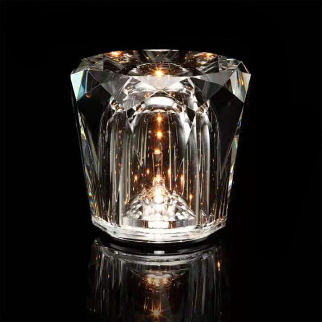 Wireless Crystal Table Lamp - Glimora - Touch Control - Rechargeable Lighting