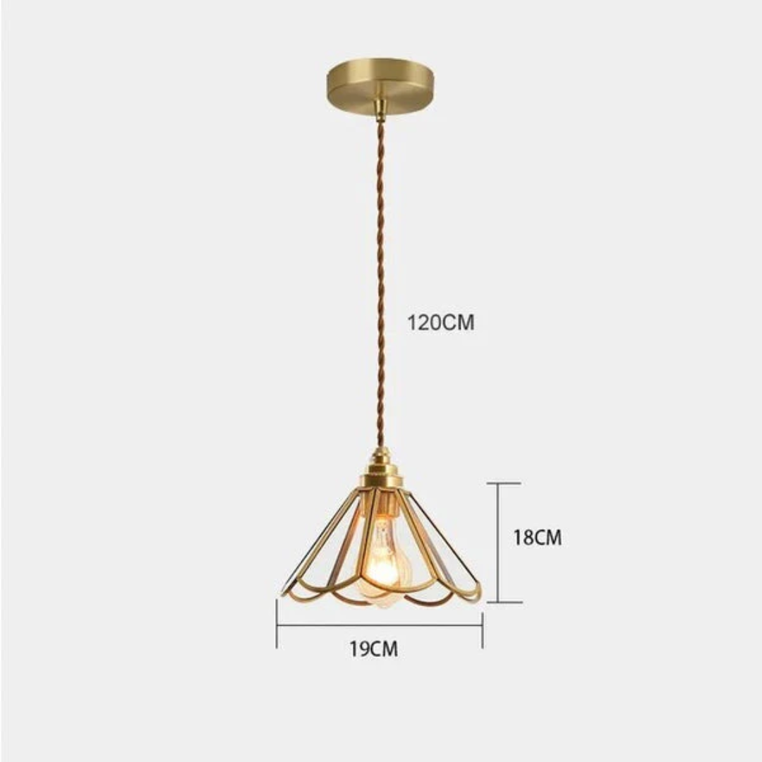 Pendant Lamp - VitraGlow - Stained Glass - Adjustable Hanging Length