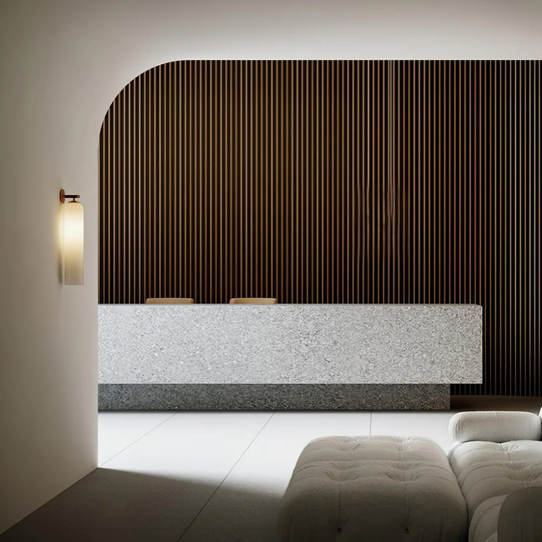 Modern Glass Indoor Wall Lamp - Luminara - Warm Glow - Wall Mounted