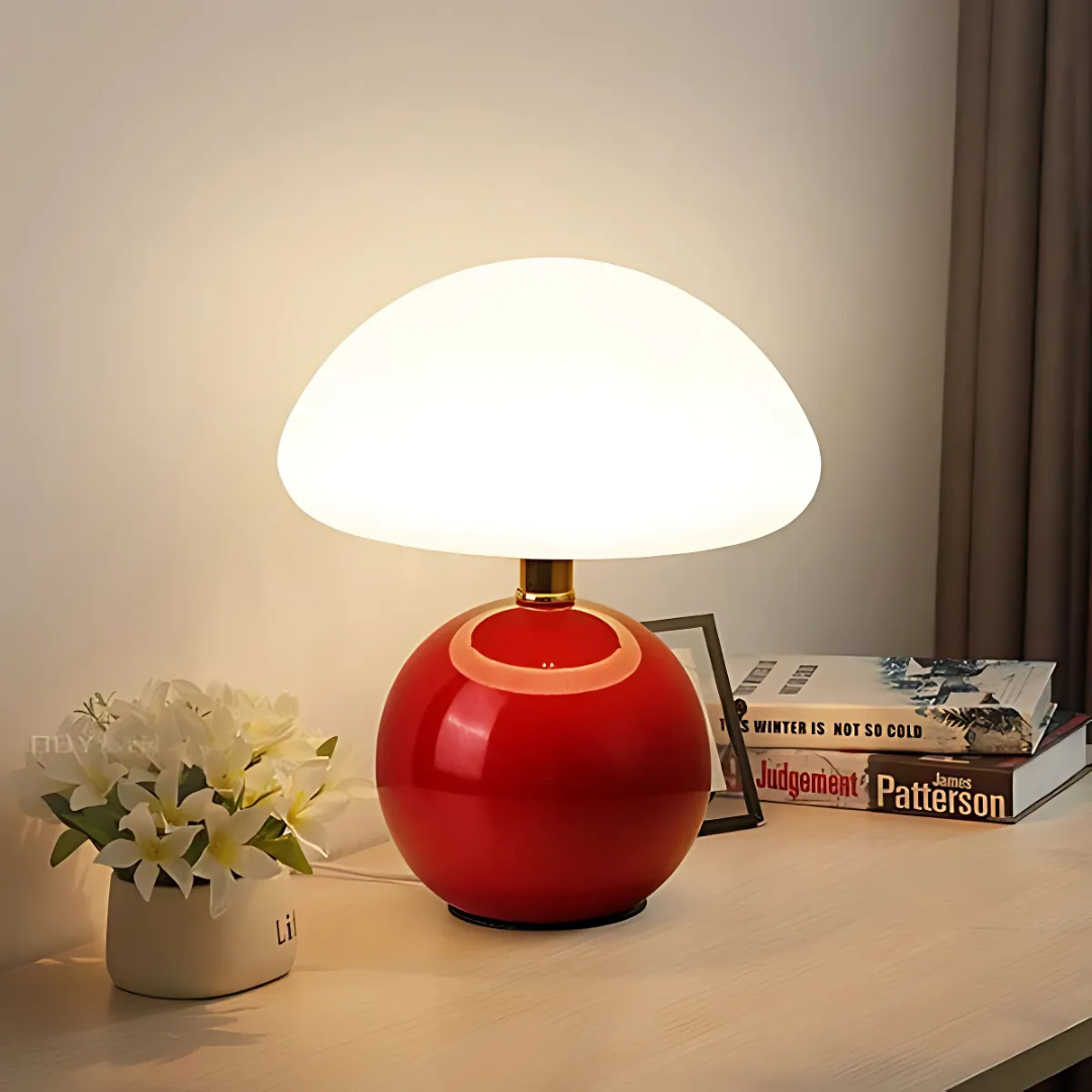 Stylish Mushroom LED Table Lamp - GlowMora - Warm White Lighting - Decorative Accent
