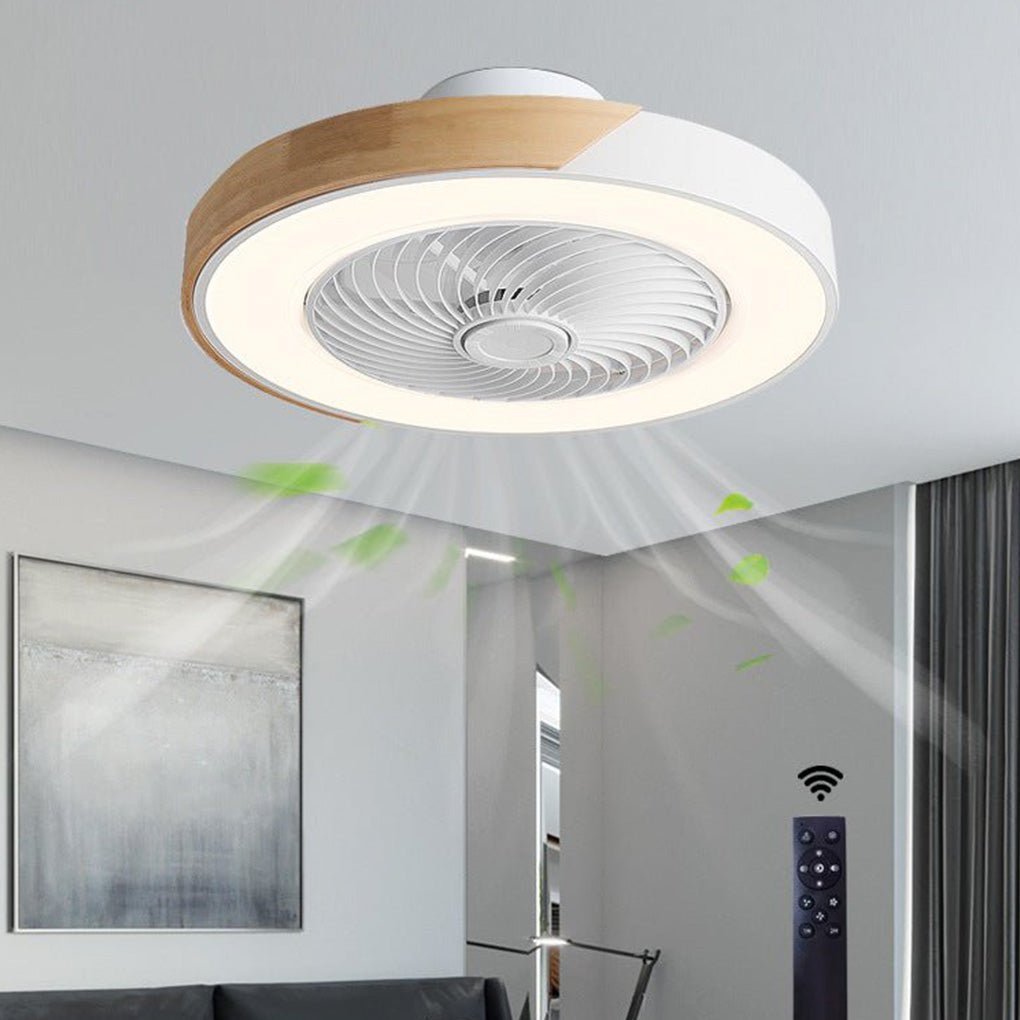 Modern LED Ceiling Light with Fan - Aerora - Remote Control - Dimmable Modes