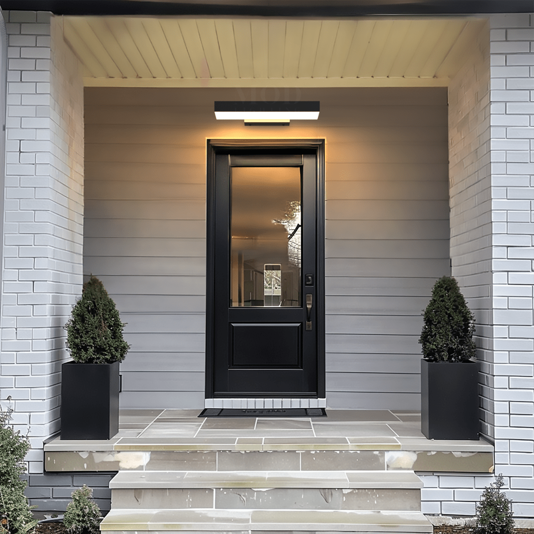 Outdoor Wall Light – LumaForm – Horizontal Mount – Modern Exterior Accent