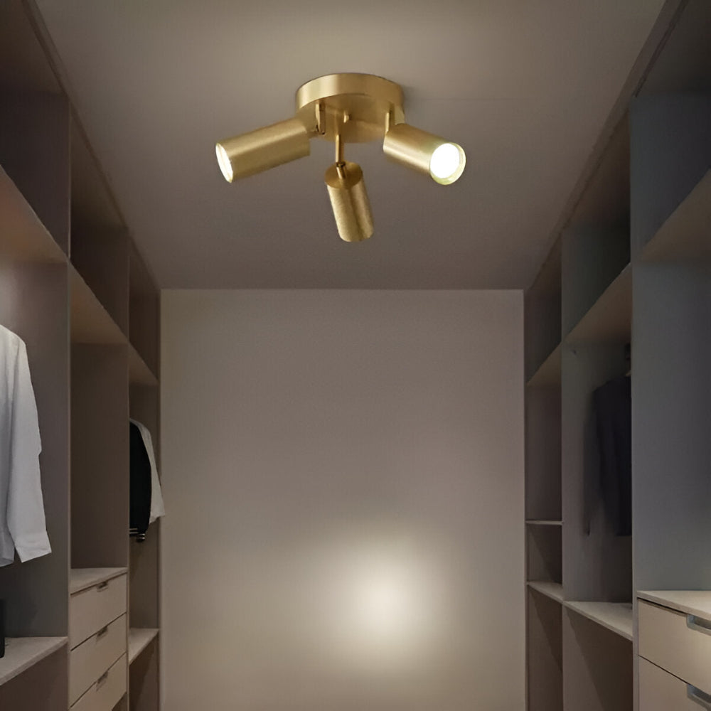 Brass LED Ceiling Light - Brillora - Warm Ambience - Modern Interior Accent