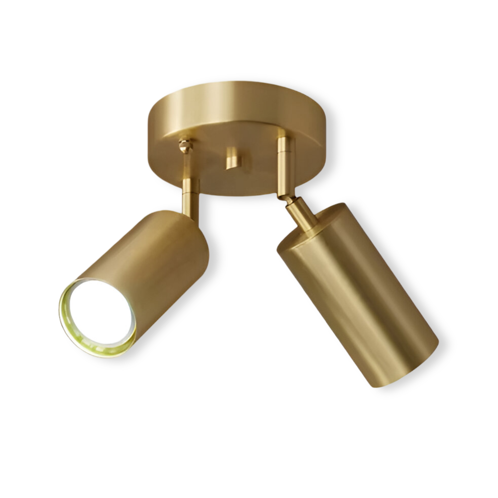 Brass LED Ceiling Light - Brillora - Warm Ambience - Modern Interior Accent