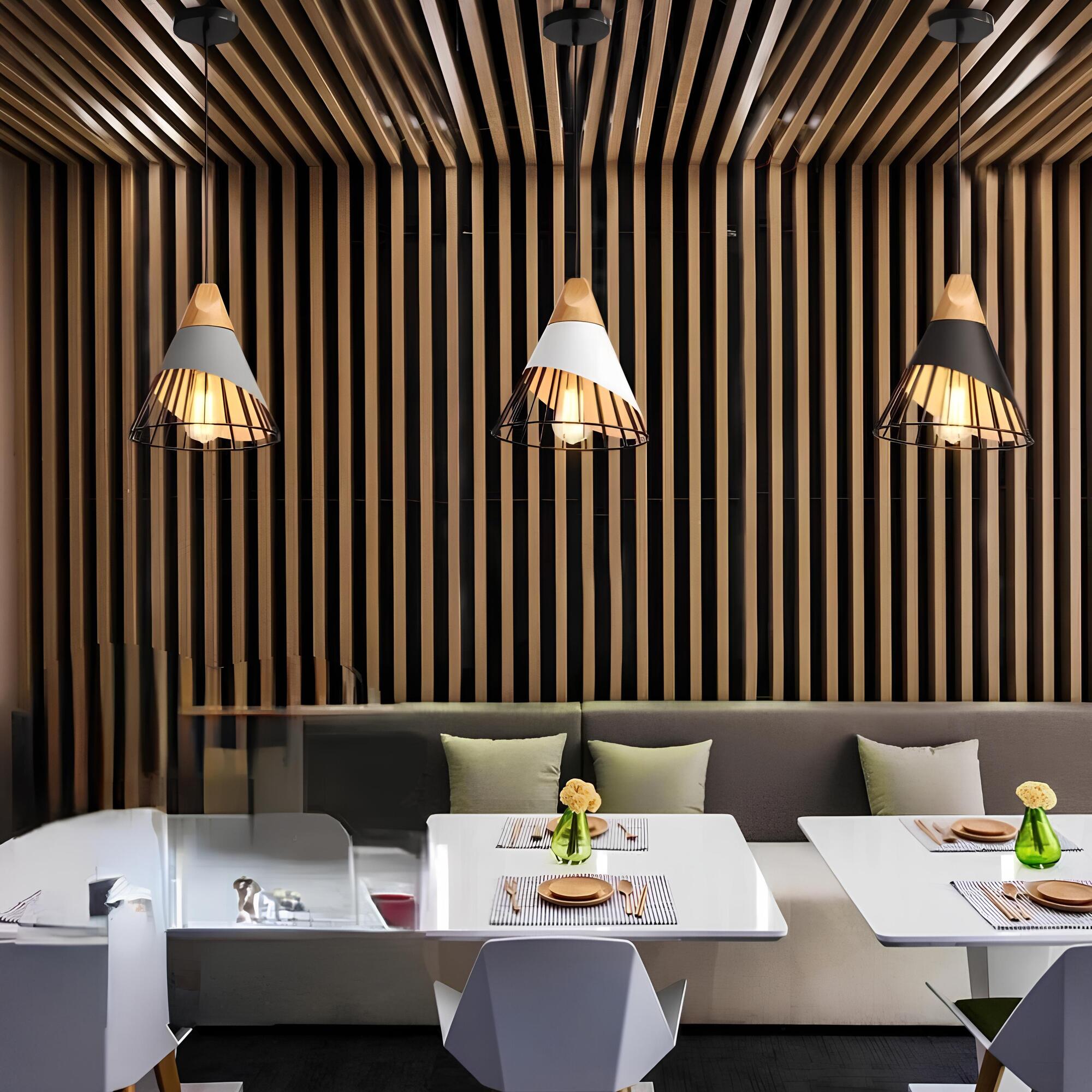 Industrial Pendant Lamp - IronGlow - Open Cage Style - Modern Loft Lighting