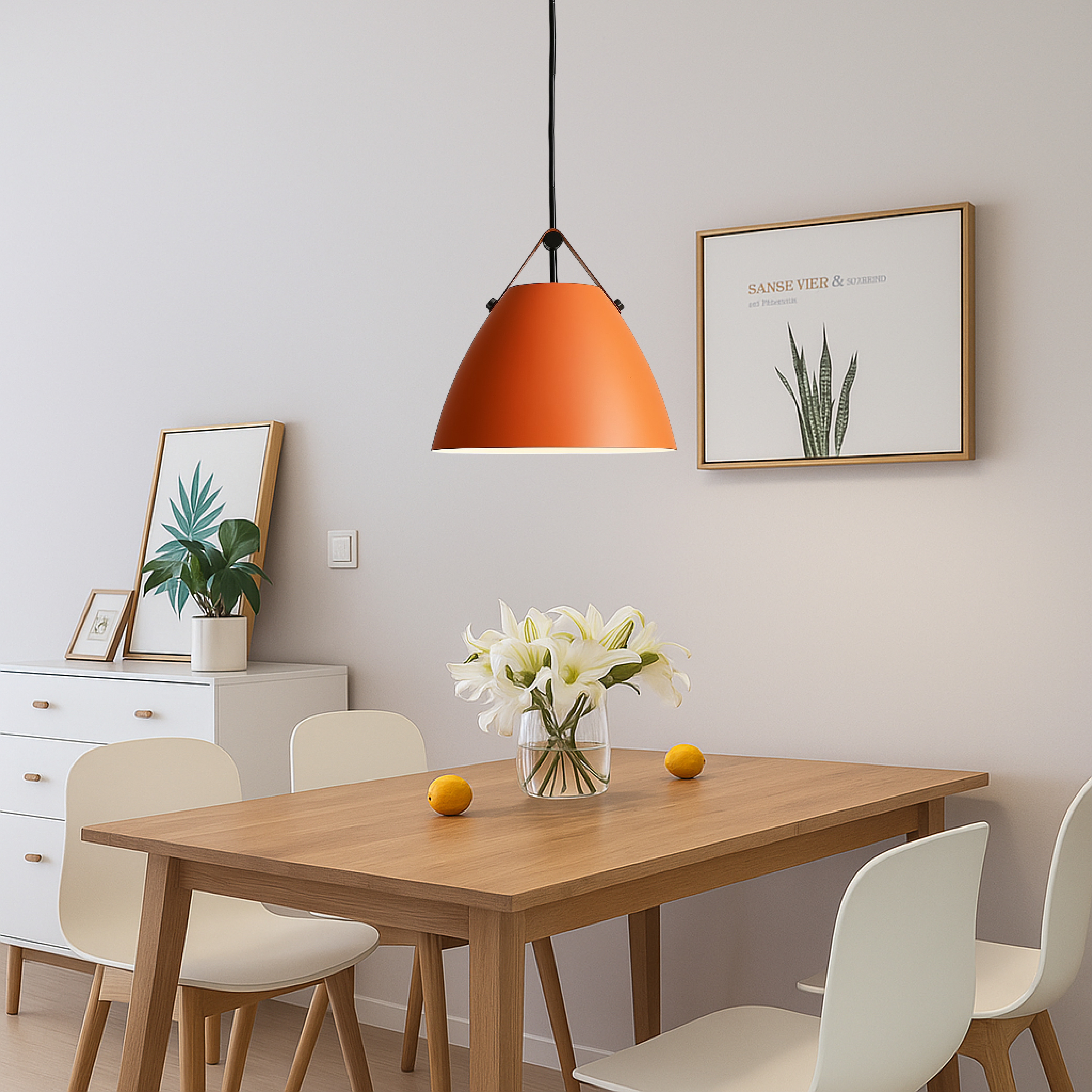 Scandinavian Pendant Lamp - Lumora - Colourful Accent - Compact Lighting