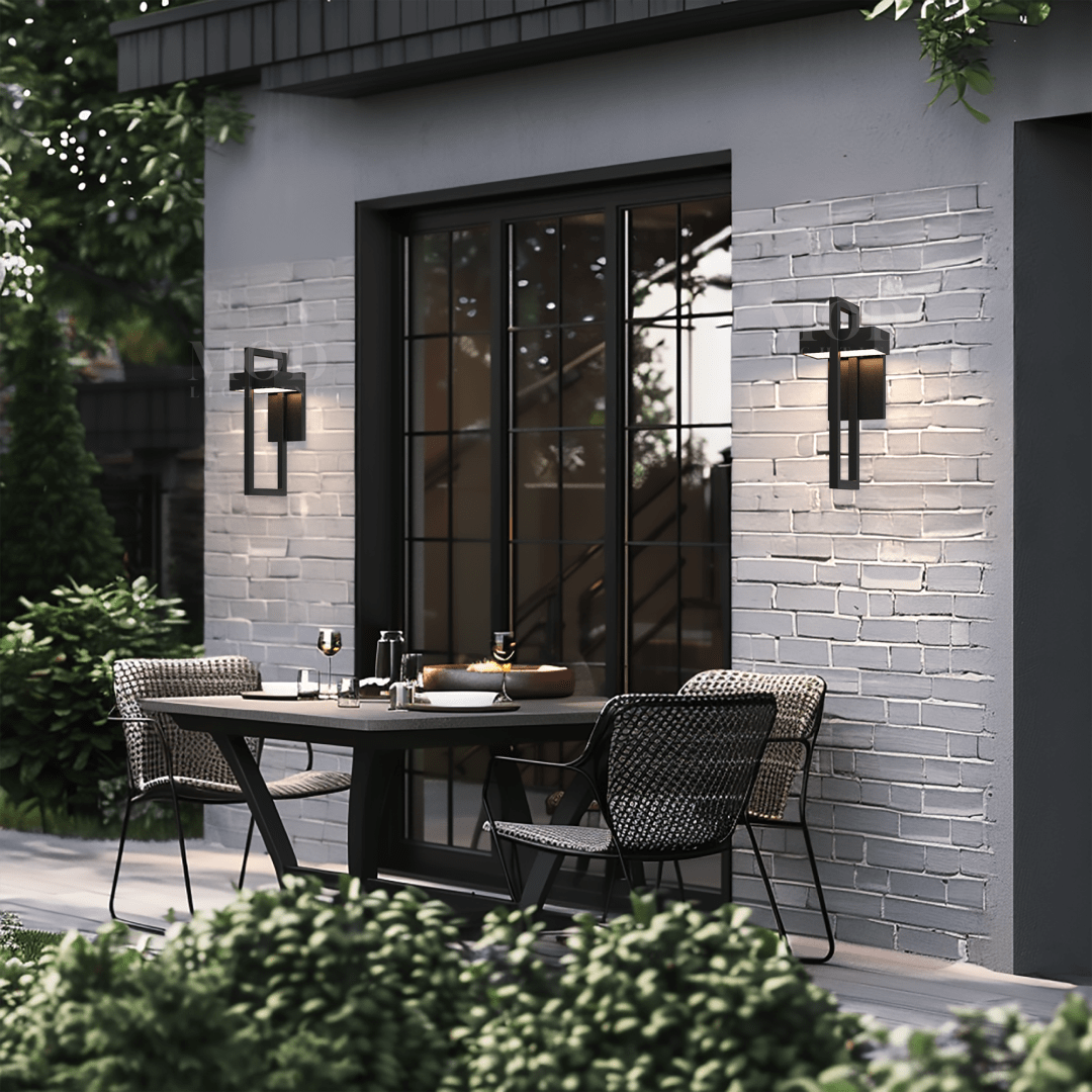 Outdoor Wall Light – Lumivex – Black Finish – Modern Minimalist Appeal
