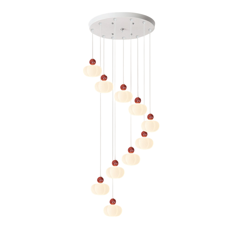 Art Deco Chandelier - Luxora - Vertical Elegance - Perfect for Staircases