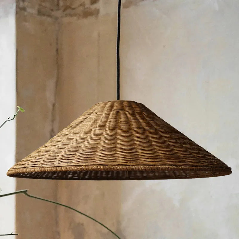 Scandinavian LED Bamboo Pendant Lamp - Nordora - Natural Aesthetic - Modern Interior Lighting