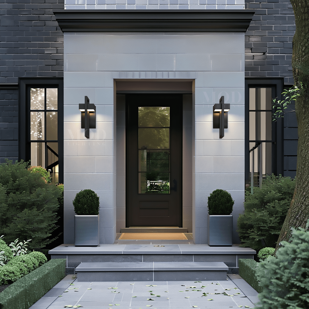 Outdoor Wall Light – Lumivex – Black Finish – Modern Minimalist Appeal