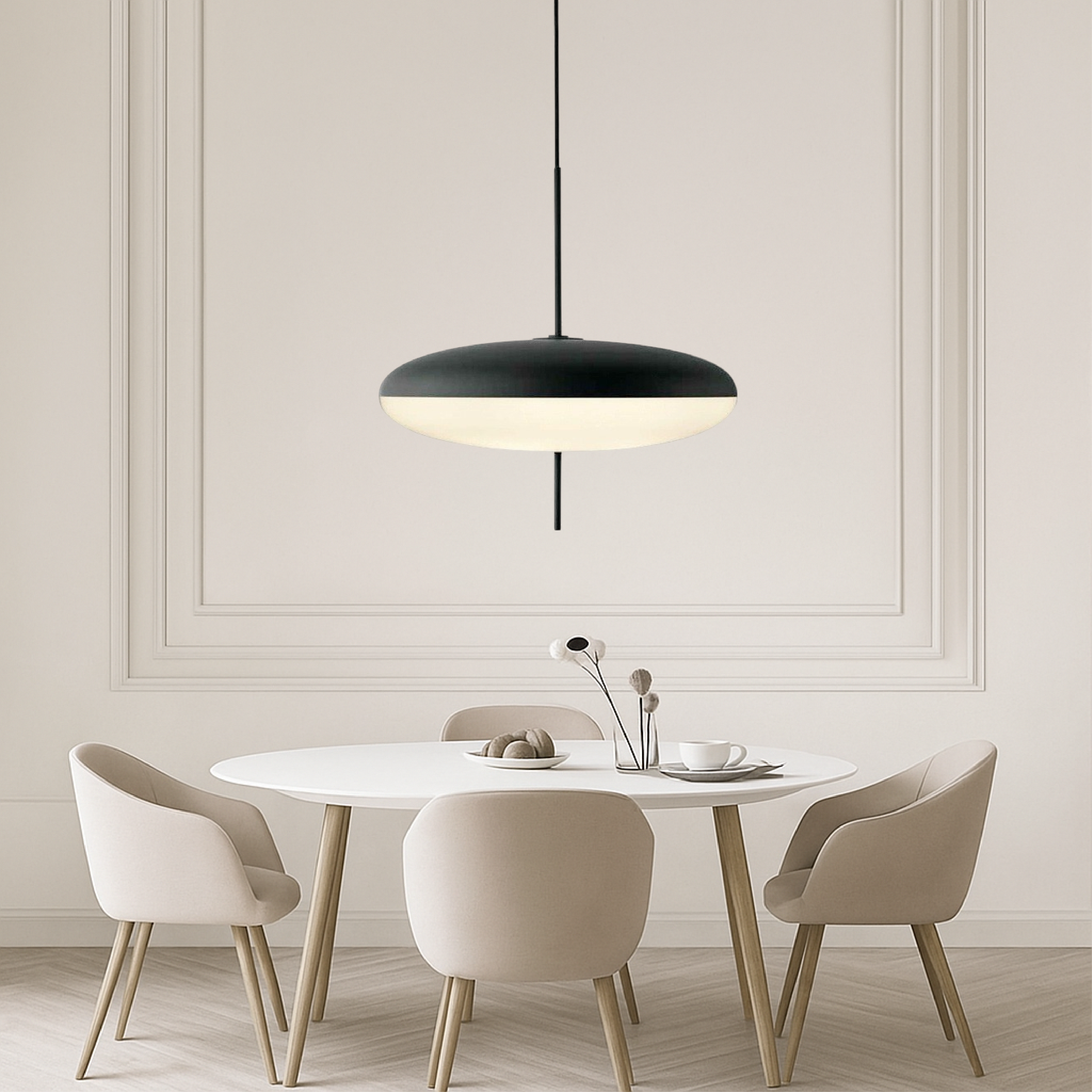 Danish Pendant Lamp - BauhausLite - Geometric Illumination - Ideal for Modern Spaces