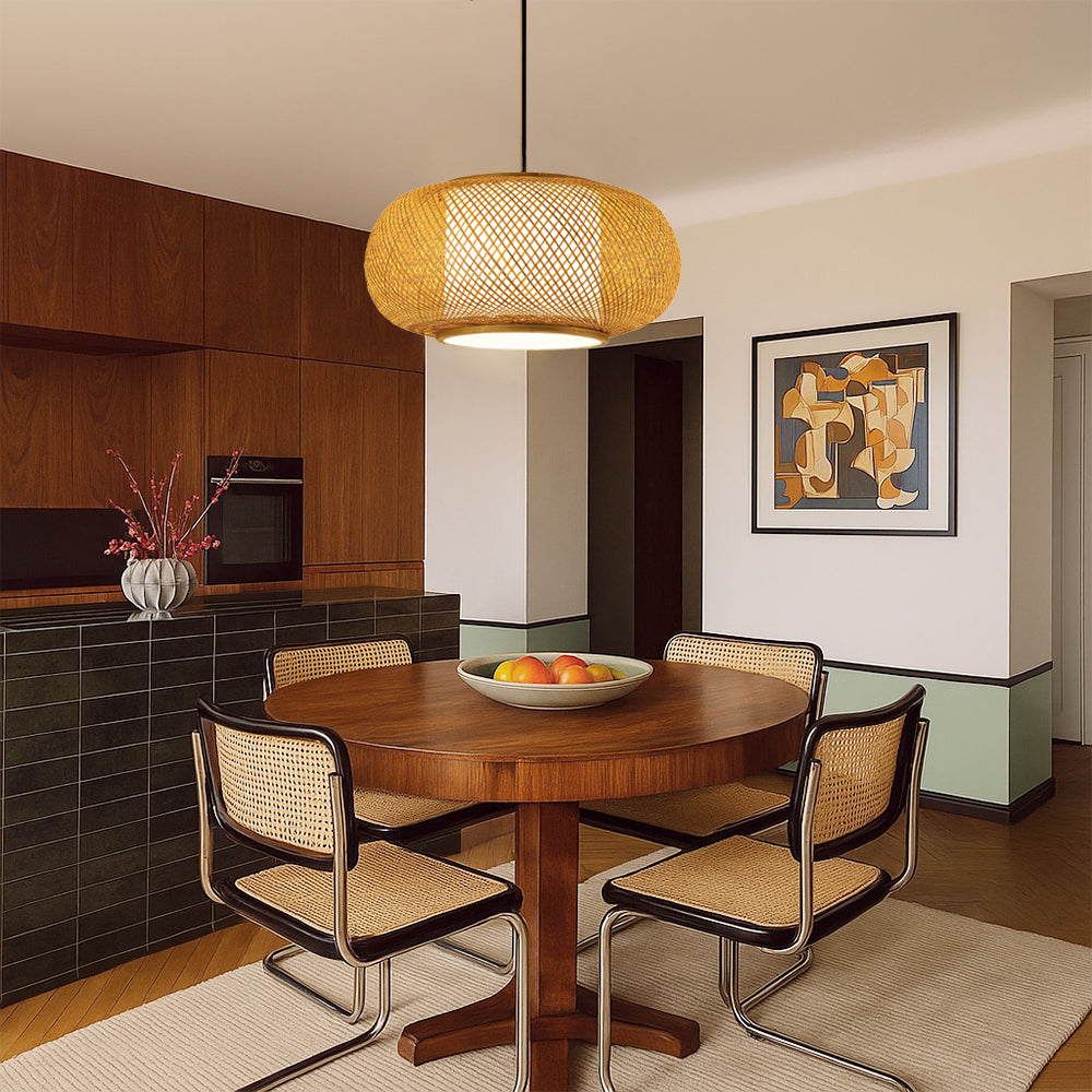 Bamboo Pendant Lamp - LumaBamboo - Natural Look - Airy Light Distribution