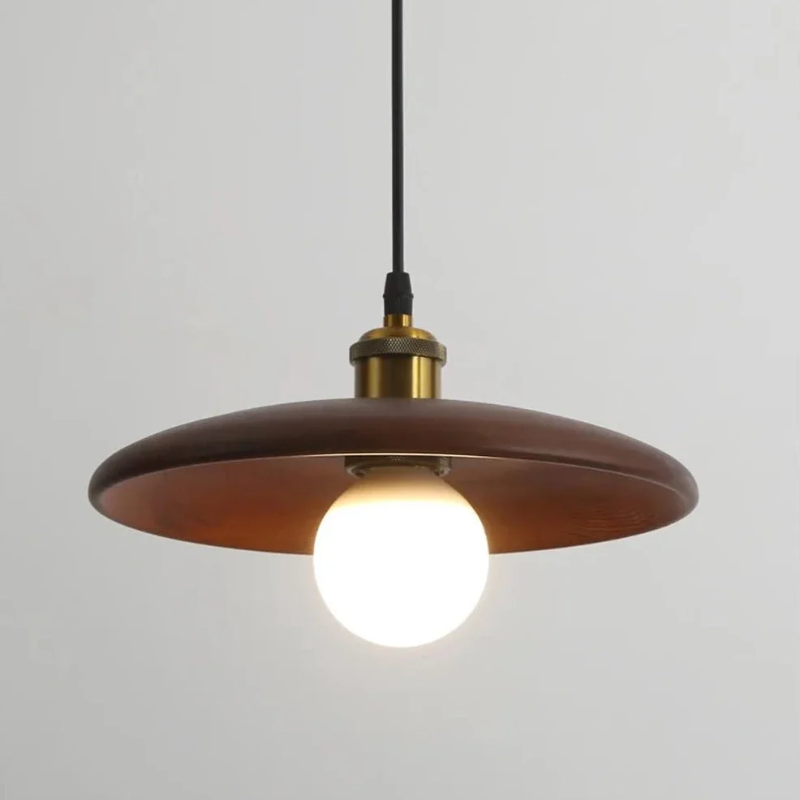 Nordic Minimalist Wooden LED Pendant Lamp - LumoWood - Adjustable Height - Energy Efficient