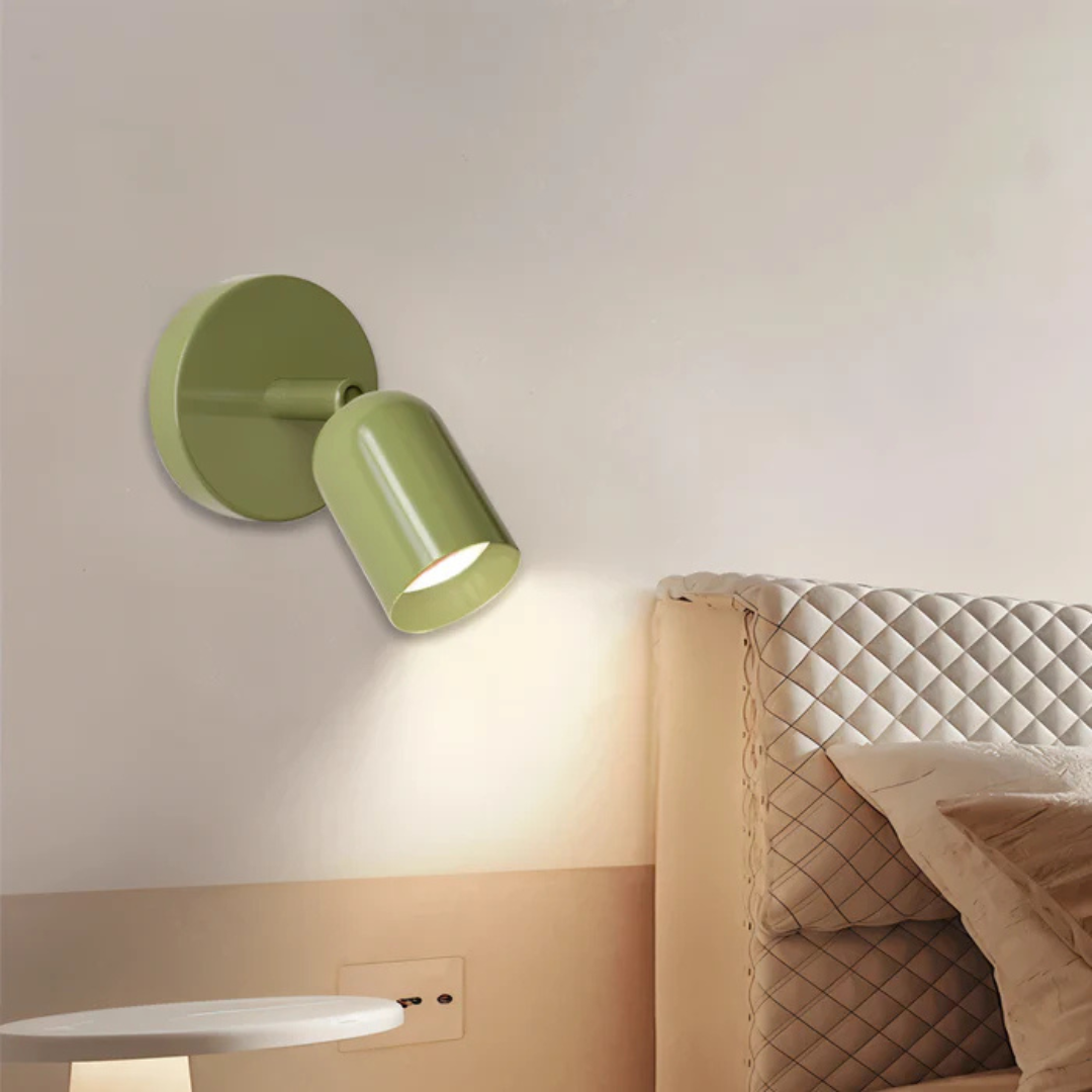 Minimalist Macaron LED Wall Lamp - LumoSphere - Warm White Glow - Indoor Accent Lighting