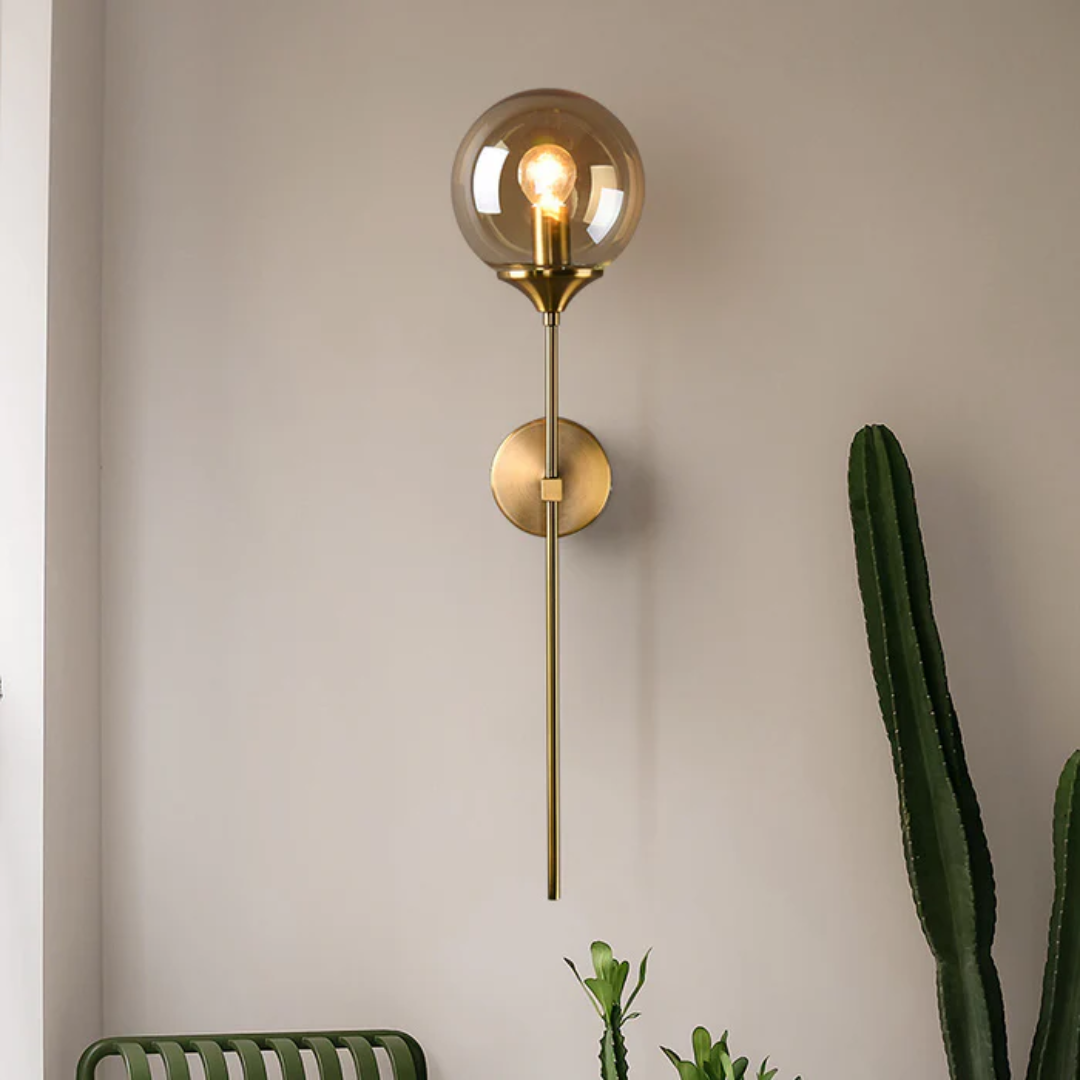 Glass Wall Lamp - LuminaGlow - Elegant Illumination - Modern Glass Shade