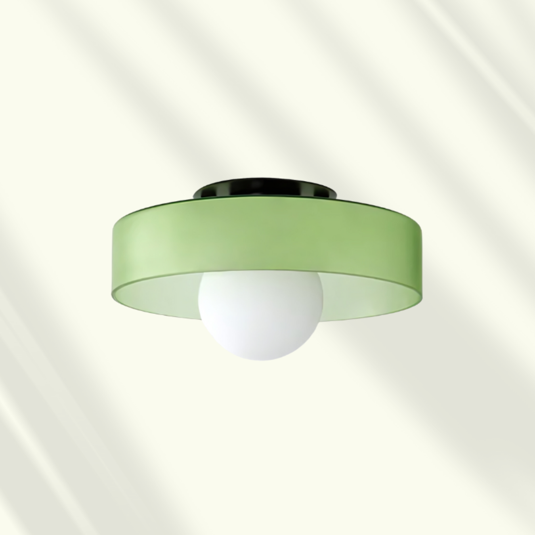Ceiling Light Fixture - GlowMira - Modern Glass Surface - LED Ambient Lighting