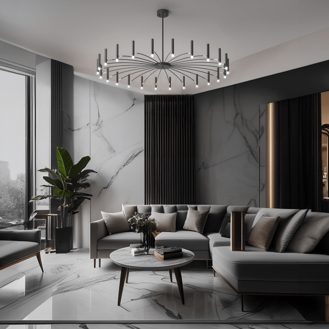 Contemporary Chandelier – Lumera – Adjustable Glow – Dimmer Switch Ready