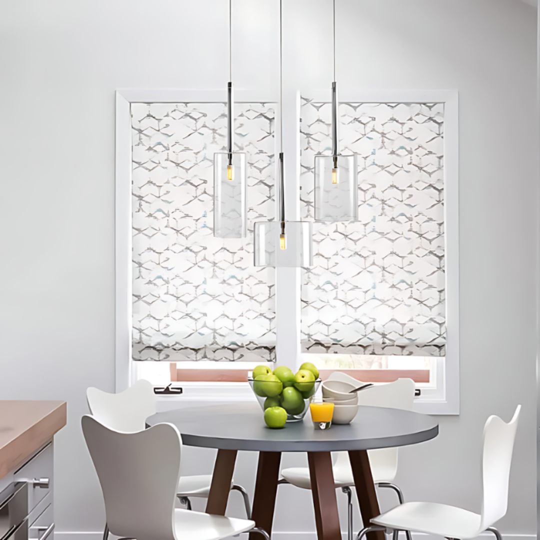 Glass Dining Table Pendant Lamp - LumoSphere - Adjustable Height - Warm Light Effect