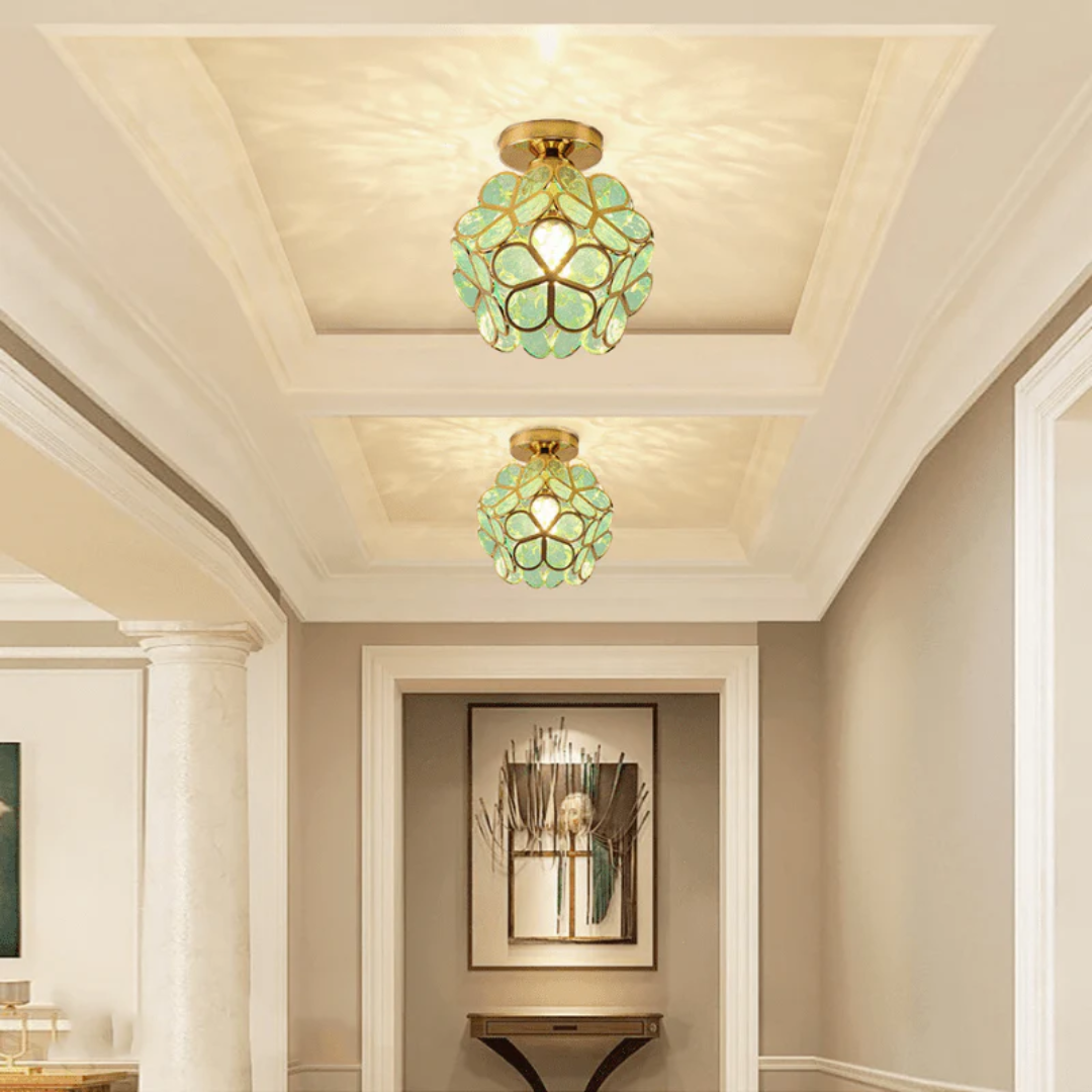 Glass Flower Ceiling Lamp - Floravera - Elegant Illumination - Indoor Accent Lighting