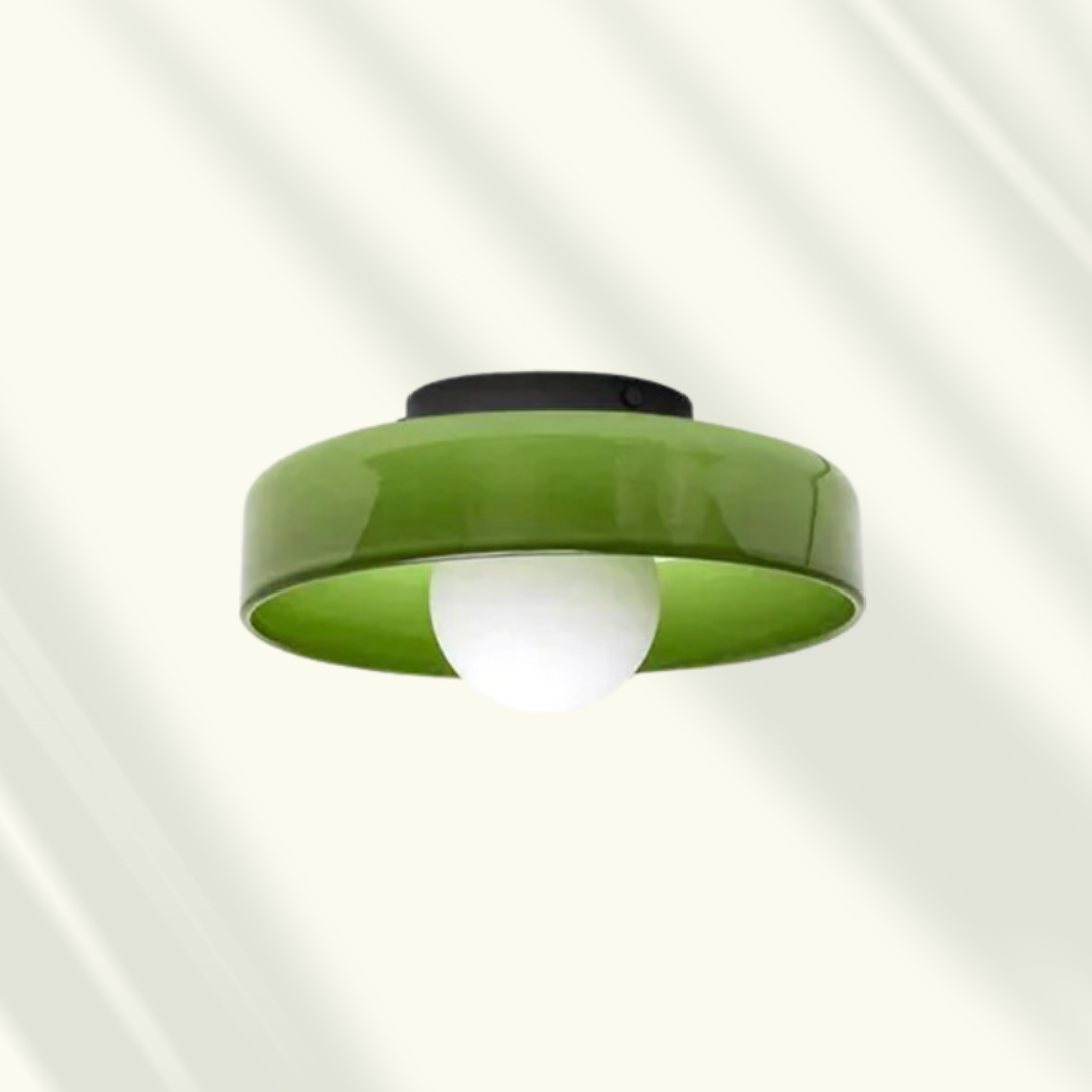 Ceiling Light Fixture - GlowMira - Modern Glass Surface - LED Ambient Lighting