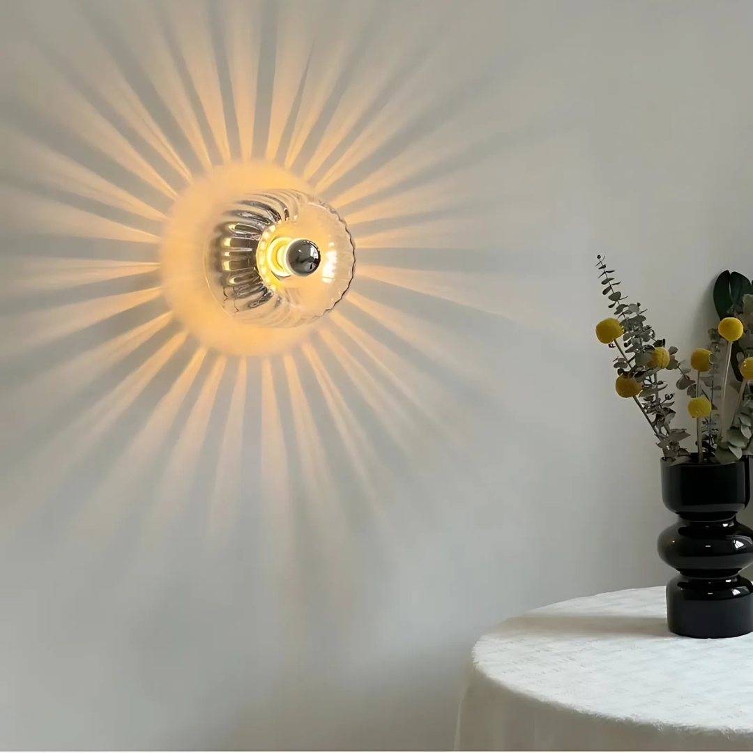 Glass Wall Lamp - VitraLyn - Ambient Glow - Minimalist Accent Lighting