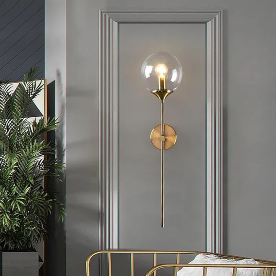Glass Wall Lamp - LuminaGlow - Elegant Illumination - Modern Glass Shade