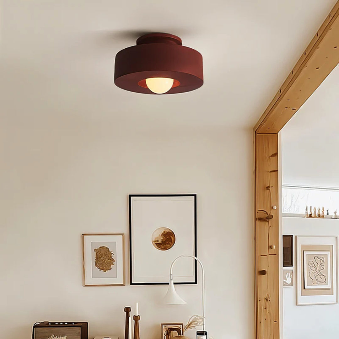 Modern Round LED Ceiling Light - LumoSphere - Adjustable Brightness - Multiple Finish Choices